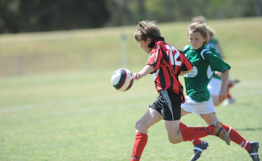 Alstonville Under 12 player Corey Vidler during the grand final against the Italo Stars at Oakes Oval in Lismore. soccer Photo Marc Stapelberg / The Northern Star Alstonville Under 12 player Corey Vidler during the grand final against the Italo Stars at Oakes Oval in Lismore. soccer Photo Marc Stapelberg / The Northern Star