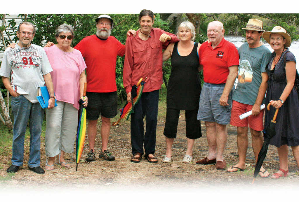 MOVED ON: Some of the Terrace Reserve Caravan Park’s 22 residents forced to relocate. From left: Wayne Johnson, Judith Searles, Gary Morganson, John Whiley, Gypsy Lane, Reg Richardson, Geoff Suthon and Maxene Morganson. MOVED ON: Some of the Terrace Reserve Caravan Park’s 22 residents forced to relocate. From left: Wayne Johnson, Judith Searles, Gary Morganson, John Whiley, Gypsy Lane, Reg Richardson, Geoff Suthon and Maxene Morganson.