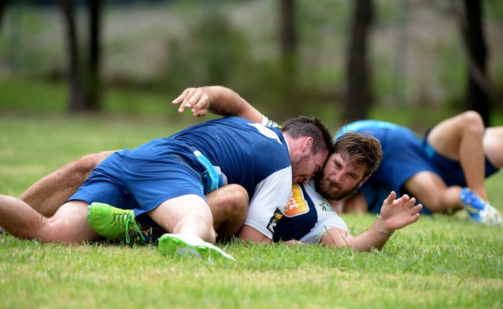 Titans Dave Taylor in action Titans Dave Taylor in action