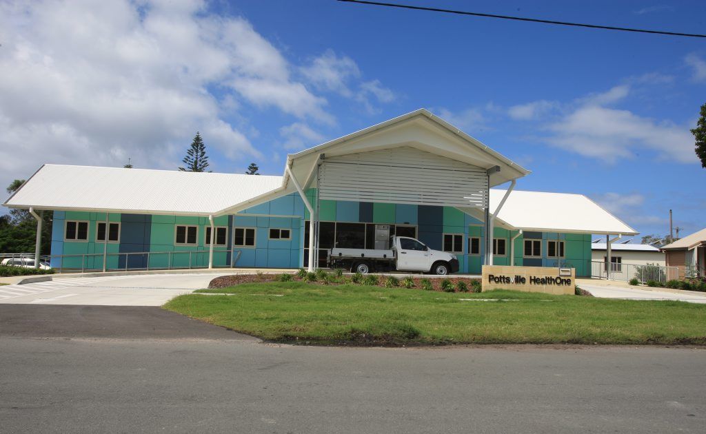 The New Pottsville Health One building. The New Pottsville Health One building.