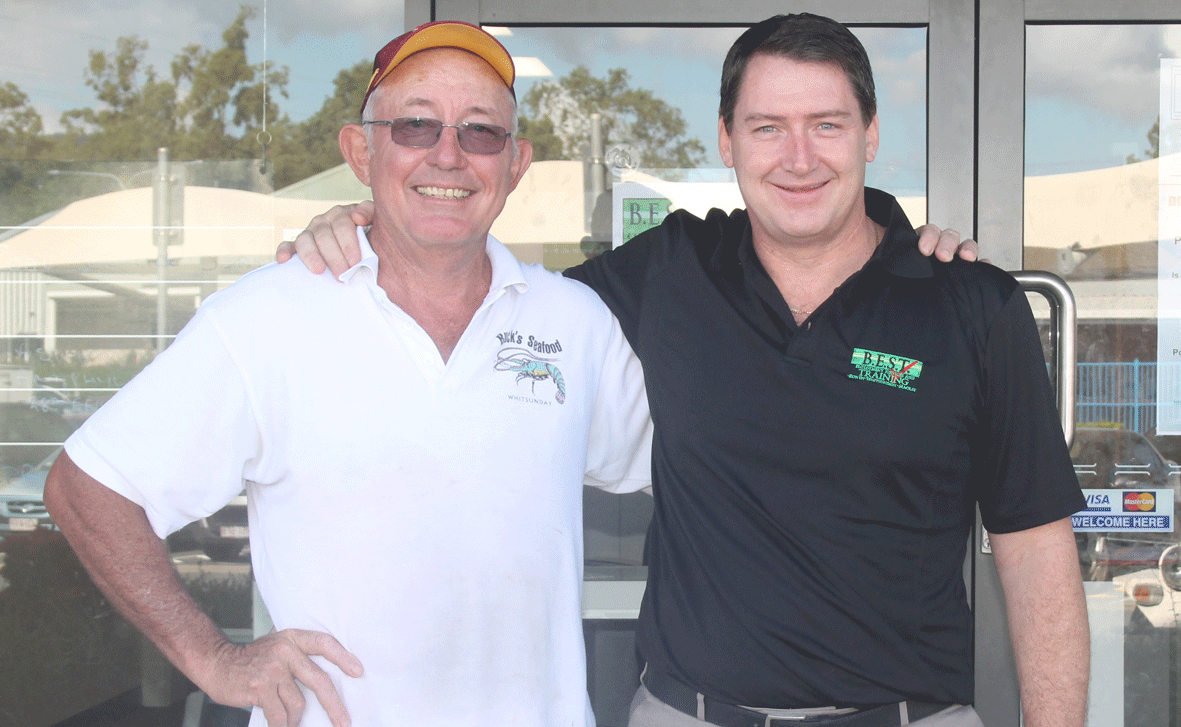 Buck Little and Ron Petterson are two local leaders who will be doing 'time' in make-shift jail cells at Centro shopping centre to help raise funds and awareness for the Whitsunday PCYC.
Buck Little and Ron Petterson are two local leaders who will be doing 'time' in make-shift jail cells at Centro shopping centre to help raise funds and awareness for the Whitsunday PCYC.