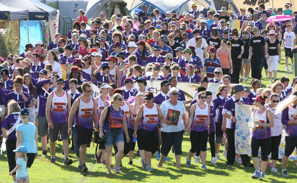 INSPIRING WALK: Teams take part in last year’s Relay for Life event, which will be held this weekend at Jim Finimore Oval. INSPIRING WALK: Teams take part in last year’s Relay for Life event, which will be held this weekend at Jim Finimore Oval.