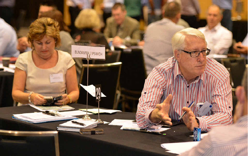 AMICABLE: MPs Jo-Ann Miller and Ian Berry at the Queensland Plan Summit. AMICABLE: MPs Jo-Ann Miller and Ian Berry at the Queensland Plan Summit.