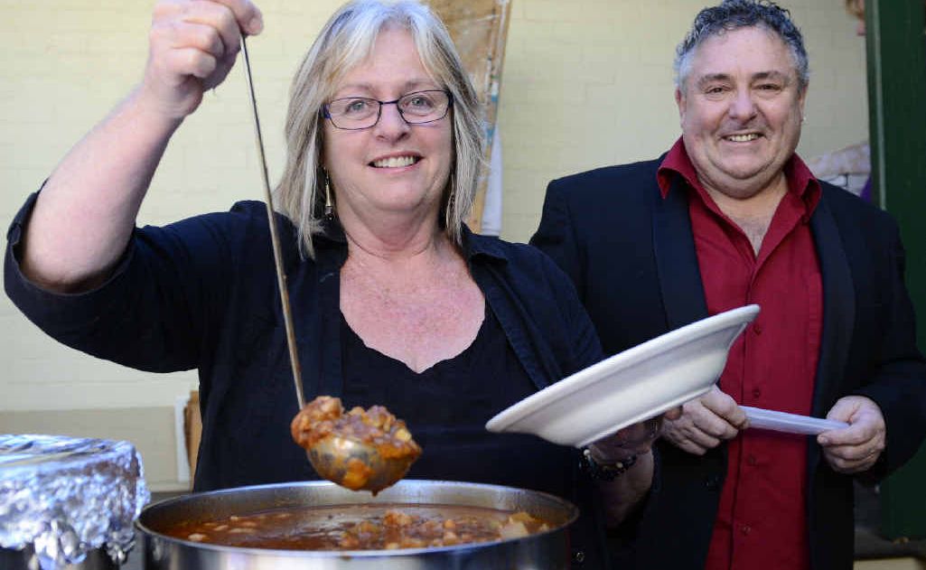 South Grafton Alchemy Cafe owners Annie Dodd and Peter Freeman were one of the chefs serving up at the Friends of the Gallery fundraiser ’Soup Day’ at Grafton Regional Gallery on Sunday. South Grafton Alchemy Cafe owners Annie Dodd and Peter Freeman were one of the chefs serving up at the Friends of the Gallery fundraiser ’Soup Day’ at Grafton Regional Gallery on Sunday.