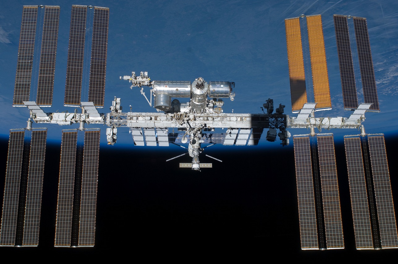 An image from NASA of the International Space Station An image from NASA of the International Space Station