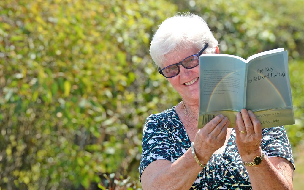 Kingscliff Author Lillian Toby with her new book called The Key to Relaxed Living. Kingscliff Author Lillian Toby with her new book called The Key to Relaxed Living.