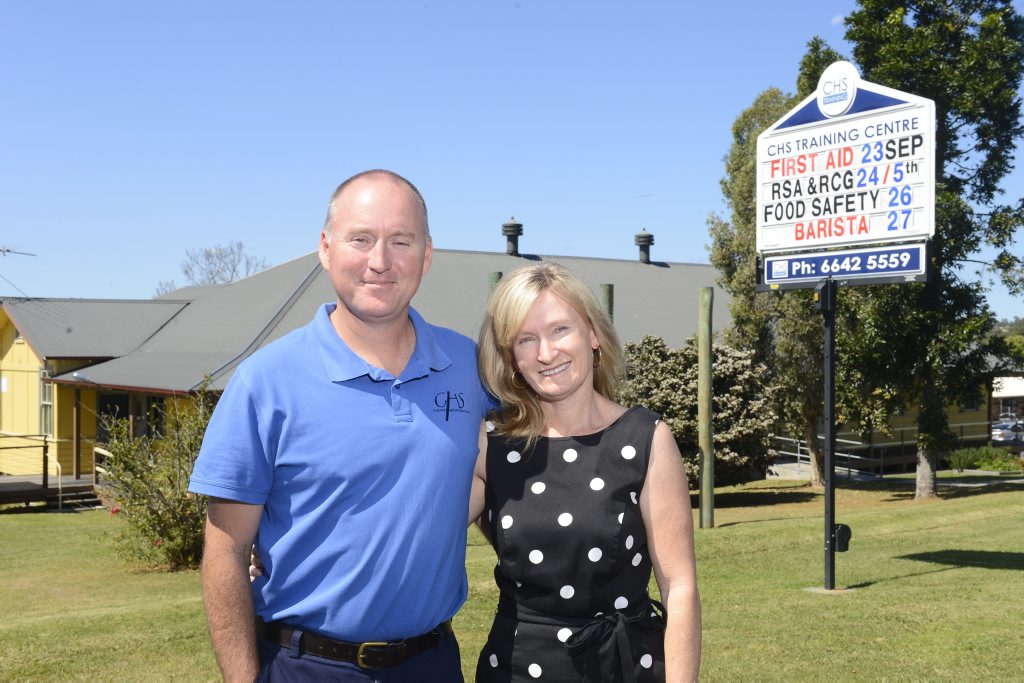 ROOM TO MOVE: Darren and Melissa Hayes of CHS Training. ROOM TO MOVE: Darren and Melissa Hayes of CHS Training.