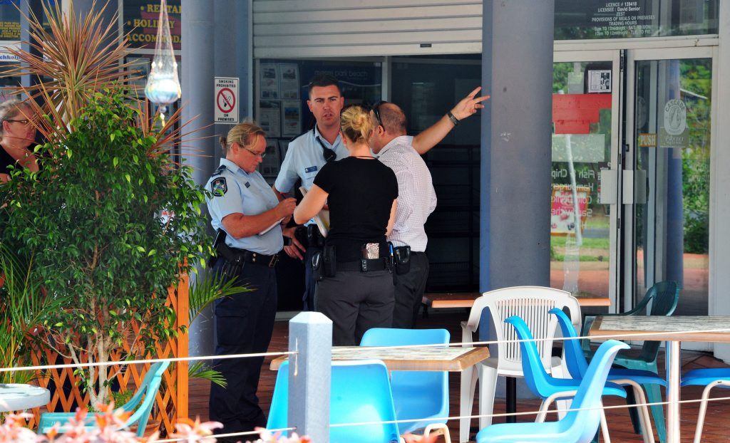 CRIME SCENE: Bundaberg Police attend the scene of an armed robbery at Lee's on Sylvan at Moore Park Beach on Sunday afternoon. Photo: Max Fleet / NewsMail CRIME SCENE: Bundaberg Police attend the scene of an armed robbery at Lee's on Sylvan at Moore Park Beach on Sunday afternoon. Photo: Max Fleet / NewsMail