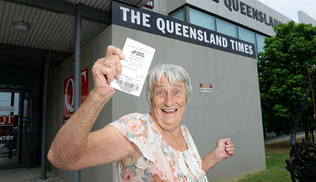 Jeanette Kitching’s luck ran out when she claimed the prize and a golden chance for lotto riches, not winning a single cent in the massive draw. Jeanette Kitching’s luck ran out when she claimed the prize and a golden chance for lotto riches, not winning a single cent in the massive draw.