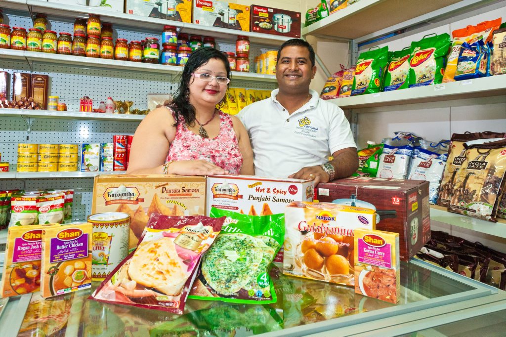 INDIAN FARE: Om Namah Grocery Store owners Sonal Arora and Somnath Bhasker. Photo: Rob Wright / The Coffs Coast Advocate INDIAN FARE: Om Namah Grocery Store owners Sonal Arora and Somnath Bhasker. Photo: Rob Wright / The Coffs Coast Advocate