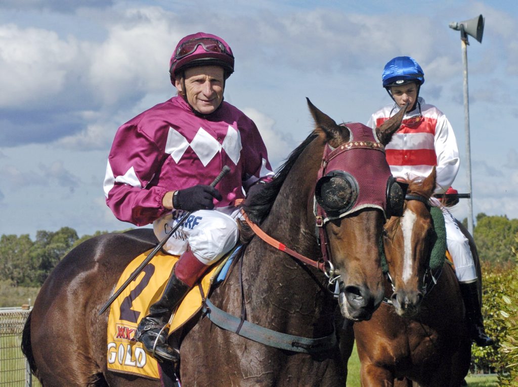 All smiles for jockey Cyril Small after claiming a victory with Dubai Gee Eye at the latest Ballina Jockey Club meeting. All smiles for jockey Cyril Small after claiming a victory with Dubai Gee Eye at the latest Ballina Jockey Club meeting.