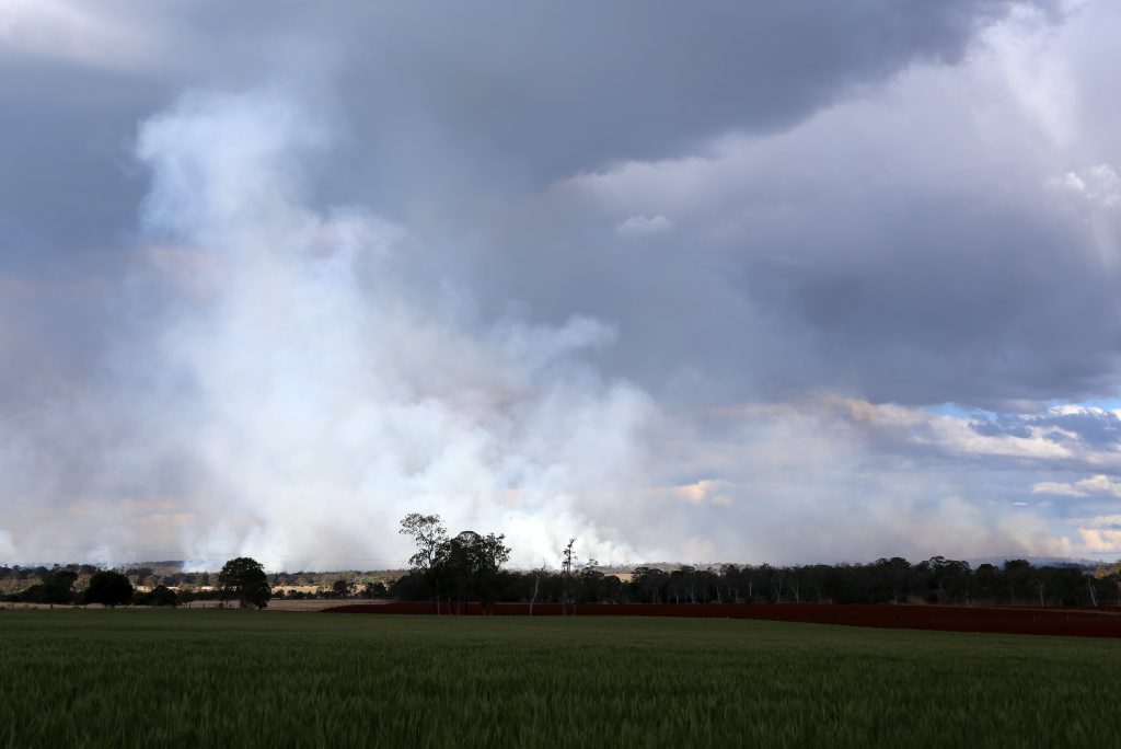 PLANNED BURN: Smoke pluming from Wondai State Forest during a Queensland Parks and Wildlife Service controlled burn. PLANNED BURN: Smoke pluming from Wondai State Forest during a Queensland Parks and Wildlife Service controlled burn.