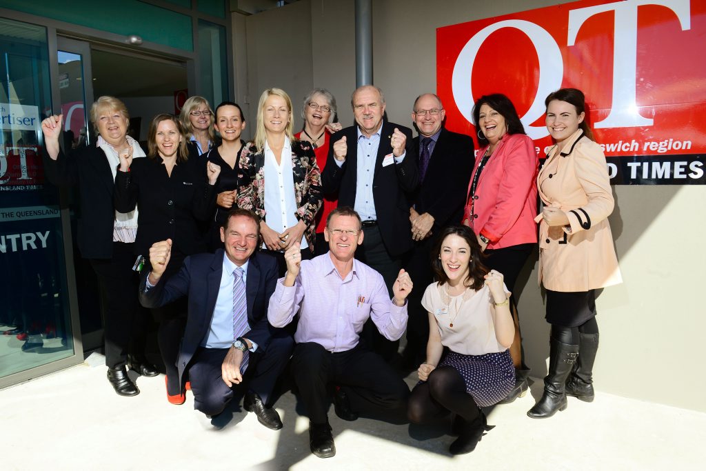 SIGNED ON: The QT and Ipswich businesses cheer on the City Pride campaign. SIGNED ON: The QT and Ipswich businesses cheer on the City Pride campaign.