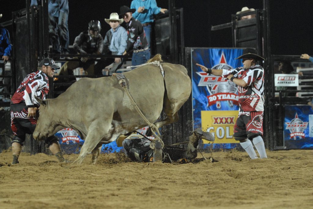 That's gotta hurt the worst wrecks in bull riding Ipswich Queensland