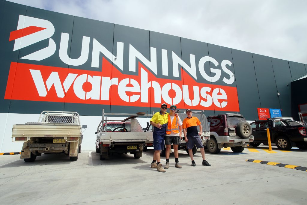 Hammer and tongs towards Bunnings Warehouse opening Coffs Coast