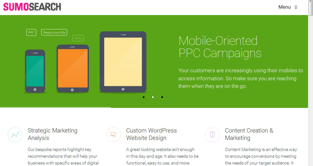 We're a full service Digital Marketing Agency that works with both Australian and international clients. Our services include Wordpress website design, digital marketing strategy, SEO, search engine marketing, online advertising, content creation, social media marketing.