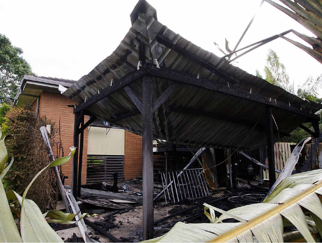 A fire at Riverview yesterday is reported to have started in the carport and spread to the house and neighbour’s yard. No-one was at home during the blaze. A fire at Riverview yesterday is reported to have started in the carport and spread to the house and neighbour’s yard. No-one was at home during the blaze.
