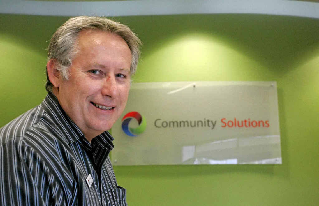 Managing director of Community Solutions David Curd at the Rockhampton office. Managing director of Community Solutions David Curd at the Rockhampton office.