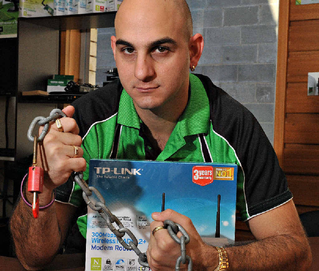 Micro Computers' Giovanni Spinella warns people to secure their wireless networks. Micro Computers' Giovanni Spinella warns people to secure their wireless networks.