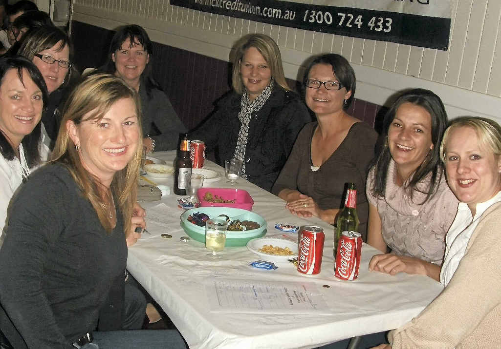 Brainiacs ready to battle it out at the St Patrick’s School Trivia Night in Allora last Friday night. Brainiacs ready to battle it out at the St Patrick’s School Trivia Night in Allora last Friday night.