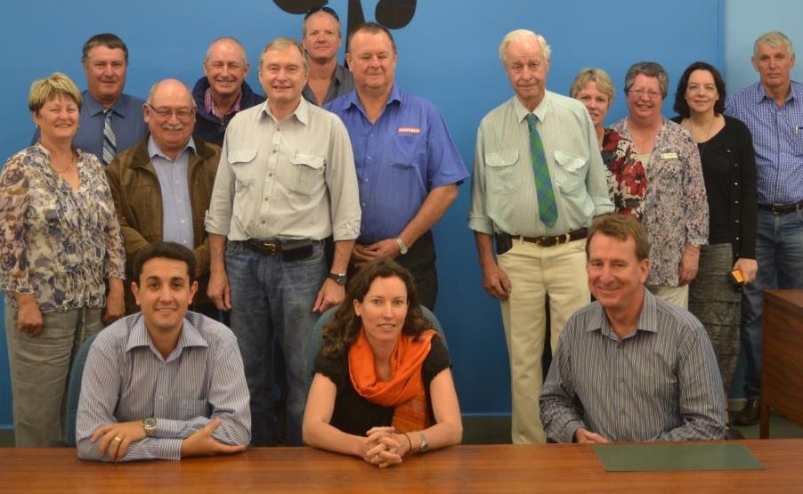 Queensland Local Government Minister David Crisafulli (seated left) held a meeting in Mitchell yesterday to tell Booringa and Warroo de-amalgamation committees why they were unsuccessful. Maranoa Mayor Rob Loughnan (seated right) and council reps were also in attendance. Queensland Local Government Minister David Crisafulli (seated left) held a meeting in Mitchell yesterday to tell Booringa and Warroo de-amalgamation committees why they were unsuccessful. Maranoa Mayor Rob Loughnan (seated right) and council reps were also in attendance.