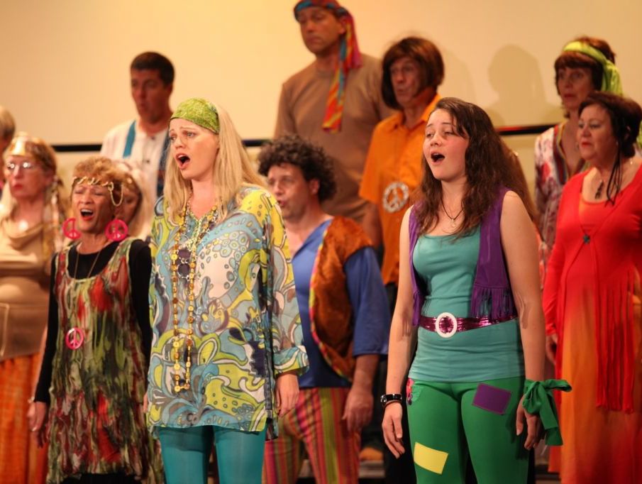 Singers warm up their vocal chords for the Christmas Variety Concert. Photo: Contributed Singers warm up their vocal chords for the Christmas Variety Concert. Photo: Contributed