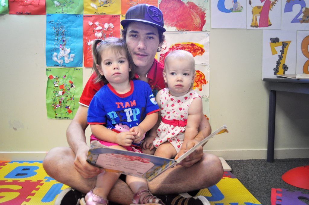 GOOD FUN: Cory Lloyd has chosen a career in childcare at the All About Kids Early Learning Centre in Eagleby. Photo: Ashleigh Howarth / The Reporter GOOD FUN: Cory Lloyd has chosen a career in childcare at the All About Kids Early Learning Centre in Eagleby. Photo: Ashleigh Howarth / The Reporter