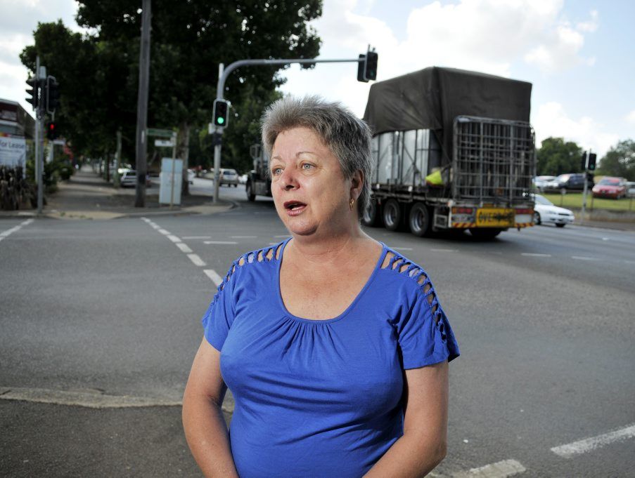 Courier driver and Toowoomba resident Nancy McCulloch is concerned about the number of wide loads passing through the city. Photo Dave Noonan / The Chronicle Courier driver and Toowoomba resident Nancy McCulloch is concerned about the number of wide loads passing through the city. Photo Dave Noonan / The Chronicle