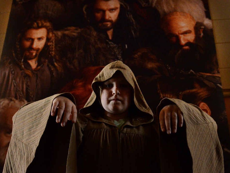 Waiting to see The Hobbit at the Saraton Theatre at Grafton yesterday was Deborah Chambers, 10, of Coffs Harbour, who decided to get dressed up for the occasion. Photo: Debrah Novak Waiting to see The Hobbit at the Saraton Theatre at Grafton yesterday was Deborah Chambers, 10, of Coffs Harbour, who decided to get dressed up for the occasion. Photo: Debrah Novak