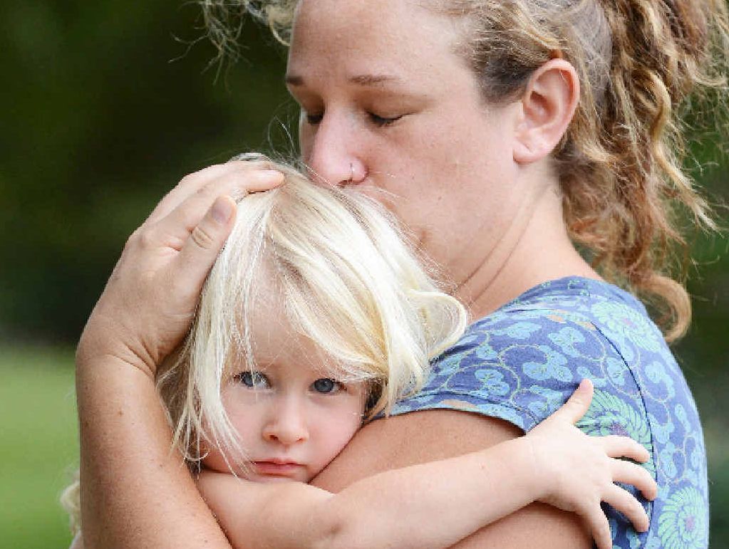 Dunoon resident Johanna Voegele reunited with her daughter Minowa Worthington, 2, after she was reported missing and found by police following an intense search. Dunoon resident Johanna Voegele reunited with her daughter Minowa Worthington, 2, after she was reported missing and found by police following an intense search.
