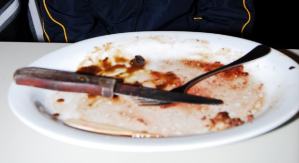 "We left you some sauce." "We left you some sauce."