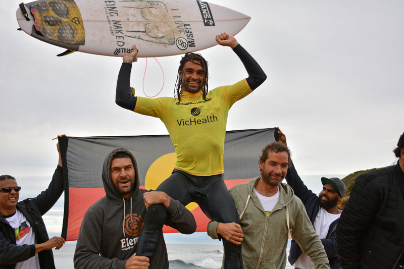 Coffs Coast surfer Otis Carey became the toast of Bells Beach when crowned Australian Indigenous champion. Coffs Coast surfer Otis Carey became the toast of Bells Beach when crowned Australian Indigenous champion.