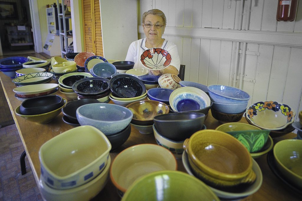 Margaret Shaw is among the potters preparing for their famous Soup Night on July 25. Photo Mike Richards / The Observer Margaret Shaw is among the potters preparing for their famous Soup Night on July 25. Photo Mike Richards / The Observer