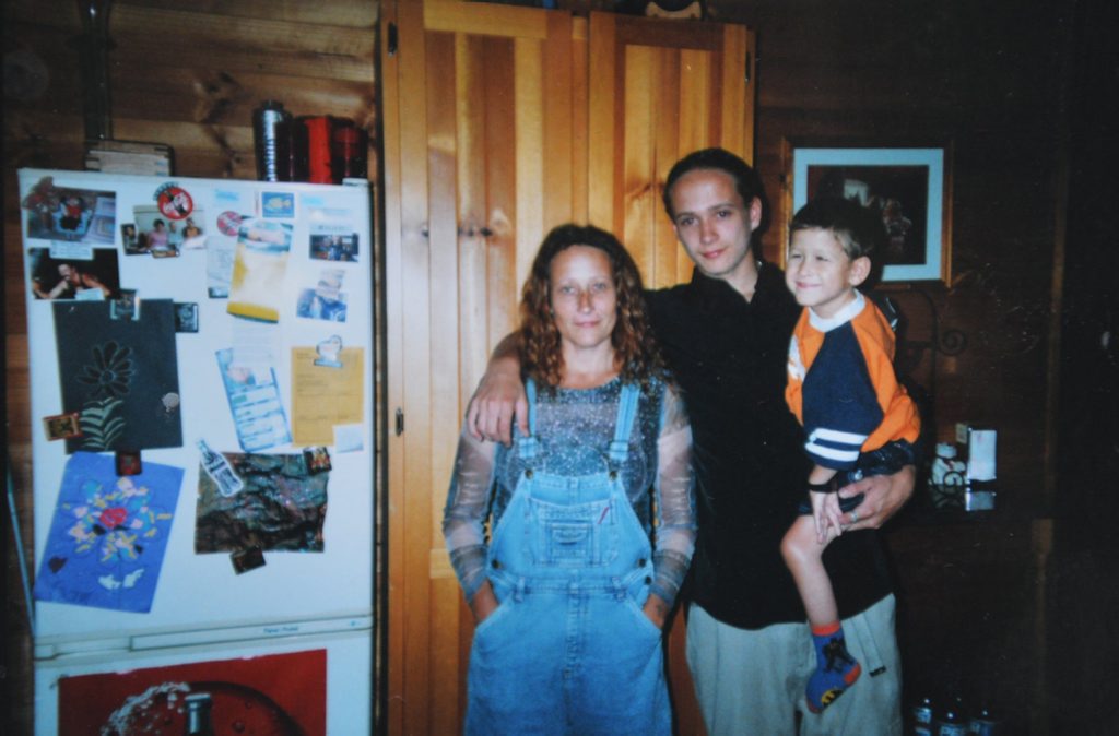 PORTRAIT: A photo of Sandra Pricket, Caine Hammond and his brother Sam. Photo: contributed PORTRAIT: A photo of Sandra Pricket, Caine Hammond and his brother Sam. Photo: contributed