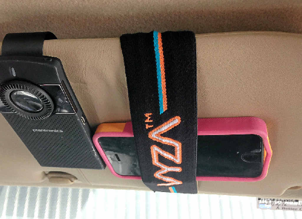 HANDY SOLUTION: The VYZA Grab Strap keeps your belongings in place when driving. HANDY SOLUTION: The VYZA Grab Strap keeps your belongings in place when driving.