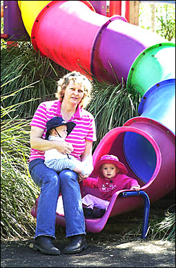 Caniaba mum Kim Curtis has won a battle to make playgrounds safer for children. Caniaba mum Kim Curtis has won a battle to make playgrounds safer for children.