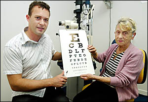 NEED FOR VISION: Optometrist Paul Sampson NEED FOR VISION: Optometrist Paul Sampson