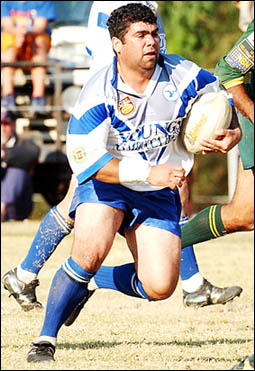 Macksville?s Gary Jarrett launches another attacking raid. FILE PHOTO Macksville?s Gary Jarrett launches another attacking raid. FILE PHOTO