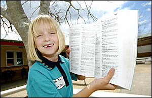 CHLOE Timms will now represent the North Coast region at the State titles of the Prem- ier?s Spelling Bee. Photo: D83916 CHLOE Timms will now represent the North Coast region at the State titles of the Prem- ier?s Spelling Bee. Photo: D83916