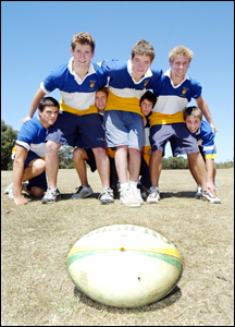 Front: Tom Buckman, Daniel Cowan and Aaron Studdon. Back: Mitch Planten, Rowan Robinson, Shaun Wood and Mitch Ridgeway. Front: Tom Buckman, Daniel Cowan and Aaron Studdon. Back: Mitch Planten, Rowan Robinson, Shaun Wood and Mitch Ridgeway.