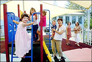 DOMINIQUE Lonsdale (left) and friends watched by Chrissie Lonsdale (with Ethan Lonsdale), Alanna Brant and Angela Maxwell. DOMINIQUE Lonsdale (left) and friends watched by Chrissie Lonsdale (with Ethan Lonsdale), Alanna Brant and Angela Maxwell.