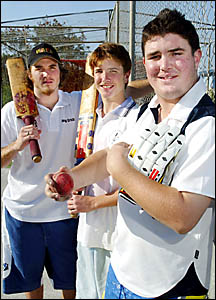 POTTSVILLE stalwarts the Thoms boys Troy, 16, Daniel, 14, and Ben, 19 POTTSVILLE stalwarts the Thoms boys Troy, 16, Daniel, 14, and Ben, 19