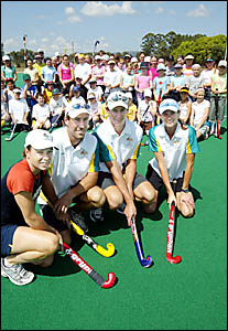 TAKE it from the experts: hockey Olympians Carmel Bakurski, Liam de Young, Nathan Eglington and Angie Skirving TAKE it from the experts: hockey Olympians Carmel Bakurski, Liam de Young, Nathan Eglington and Angie Skirving