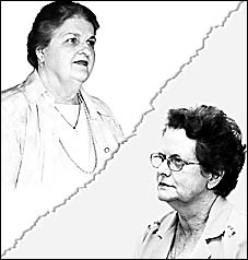 TOP LEFT CORNER: Senior Citizens Association president Norma Drury. TOP RIGHT CORNER: Sylvia Smith. TOP LEFT CORNER: Senior Citizens Association president Norma Drury. TOP RIGHT CORNER: Sylvia Smith.