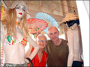 Pictured in the winning window are Kim Grey, who works at Kimono Ya and BOFF director, Peter Castaldi. Pictured in the winning window are Kim Grey, who works at Kimono Ya and BOFF director, Peter Castaldi.