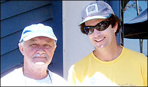 Winter Whales president Paul Bezrouchko (left) with Fastest Whale in the 2004 Big Swim, Fred Templeman Winter Whales president Paul Bezrouchko (left) with Fastest Whale in the 2004 Big Swim, Fred Templeman