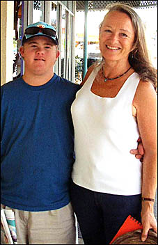 Margaret Bruce with her son Liam. Margaret Bruce with her son Liam.