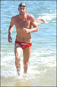 Hugh Dougherty in the Yamba Sportsfest as ironman training Hugh Dougherty in the Yamba Sportsfest as ironman training