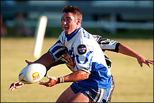 INJURY WORRY: Ghosts utility player Don Dickson, in action in round one this year, will be given every chance to recover from INJURY WORRY: Ghosts utility player Don Dickson, in action in round one this year, will be given every chance to recover from