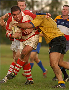 FORWARDPOWER: Grafton?s forward strength paves the way for a comfortable win over Lismore University at Grafton on Saturday. Ph FORWARDPOWER: Grafton?s forward strength paves the way for a comfortable win over Lismore University at Grafton on Saturday. Ph